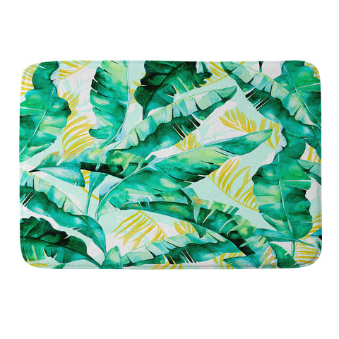 Marta Barragan Camarasa Banana leaf II Memory Foam Bath Mat