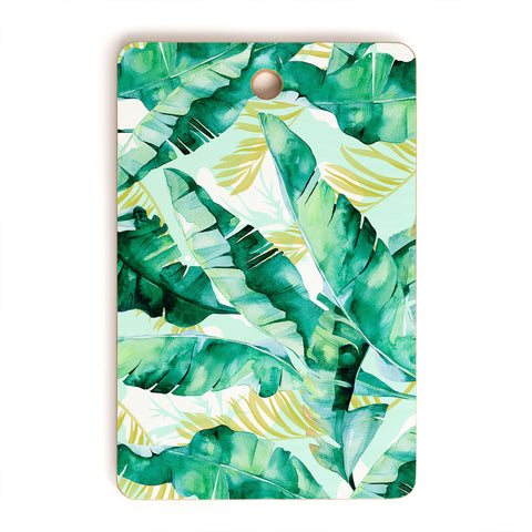 Marta Barragan Camarasa Banana leaf II Cutting Board Rectangle