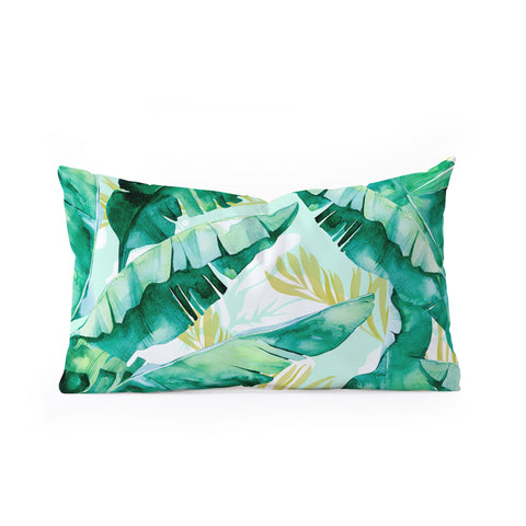 Marta Barragan Camarasa Banana leaf II Oblong Throw Pillow