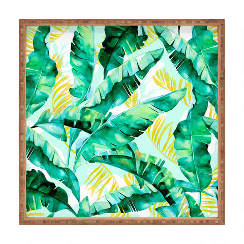 Marta Barragan Camarasa Banana leaf II Square Tray