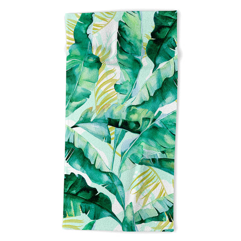 Marta Barragan Camarasa Banana leaf II Beach Towel