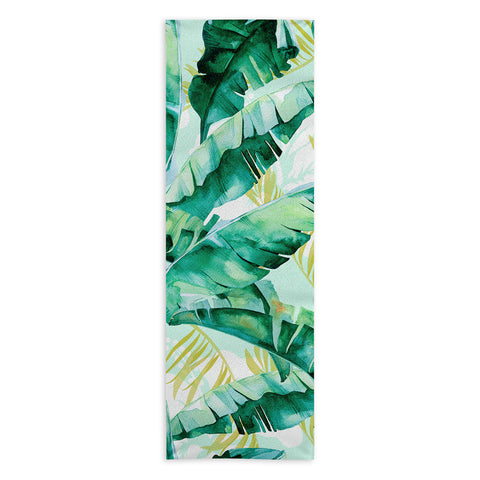 Marta Barragan Camarasa Banana leaf II Yoga Towel