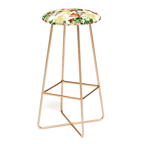 Marta Barragan Camarasa Baroque flower bouquet I Bar Stool