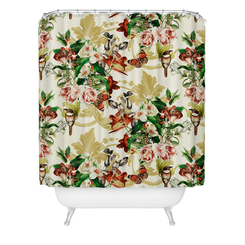 Marta Barragan Camarasa Baroque flower bouquet I Shower Curtain