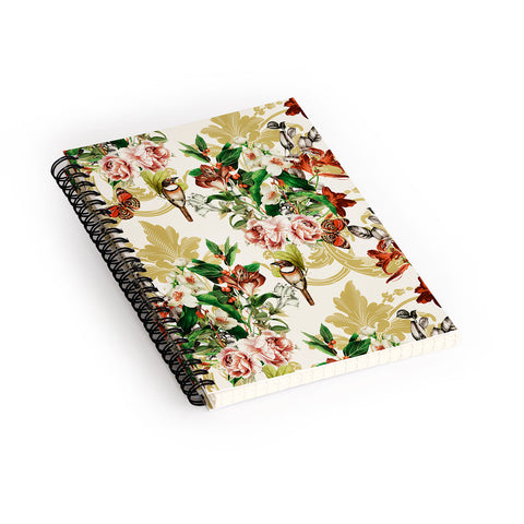 Marta Barragan Camarasa Baroque flower bouquet I Spiral Notebook