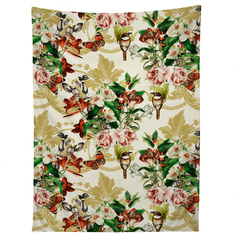 Marta Barragan Camarasa Baroque flower bouquet I Tapestry