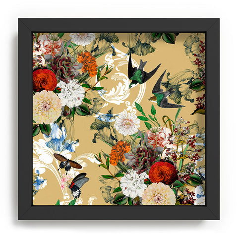 Marta Barragan Camarasa Baroque flower bouquet II Recessed Framing Square