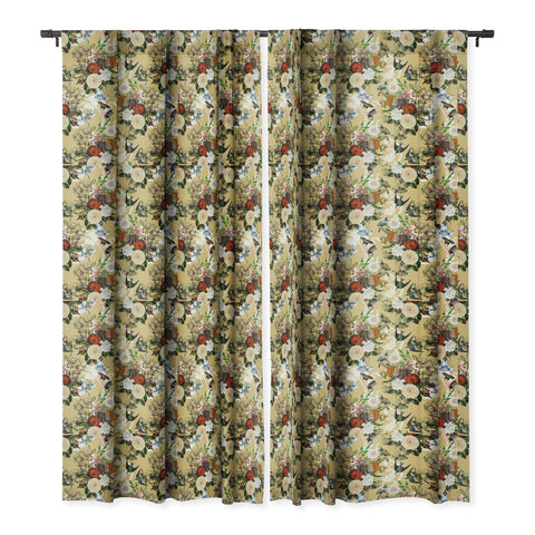 Marta Barragan Camarasa Baroque flower bouquet II Blackout Window Curtain