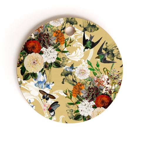 Marta Barragan Camarasa Baroque flower bouquet II Cutting Board Round