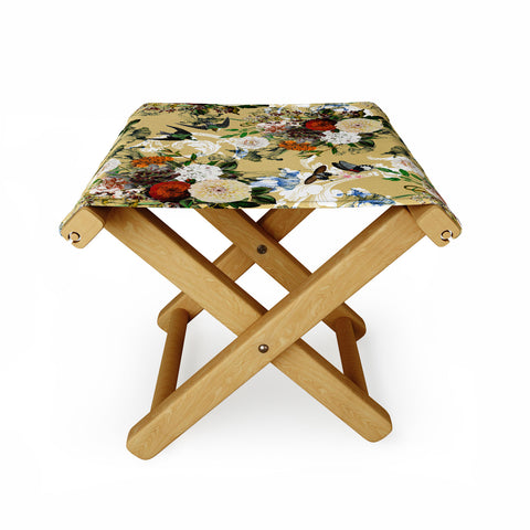 Marta Barragan Camarasa Baroque flower bouquet II Folding Stool