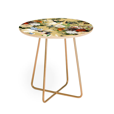 Marta Barragan Camarasa Baroque flower bouquet II Round Side Table