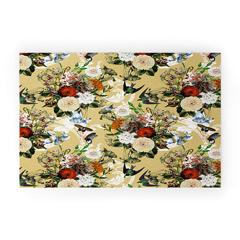 Marta Barragan Camarasa Baroque flower bouquet II Welcome Mat