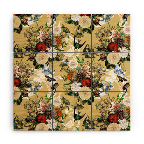 Marta Barragan Camarasa Baroque flower bouquet II Wood Wall Mural