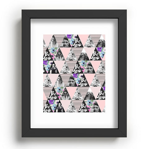 Marta Barragan Camarasa Be you triangles Recessed Framing Rectangle