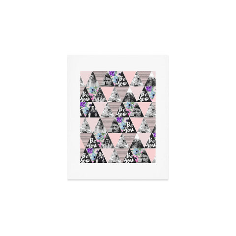 Marta Barragan Camarasa Be you triangles Art Print