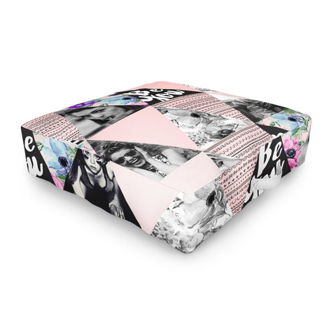 Marta Barragan Camarasa Be you triangles Outdoor Floor Cushion