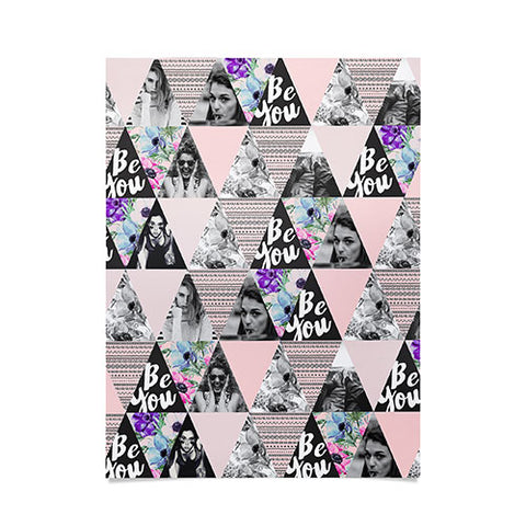 Marta Barragan Camarasa Be you triangles Poster