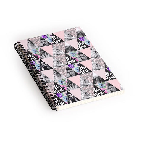 Marta Barragan Camarasa Be you triangles Spiral Notebook