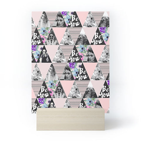 Marta Barragan Camarasa Be you triangles Mini Art Print