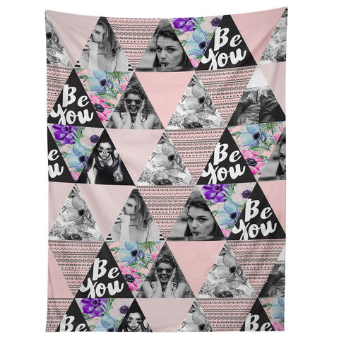 Marta Barragan Camarasa Be you triangles Tapestry