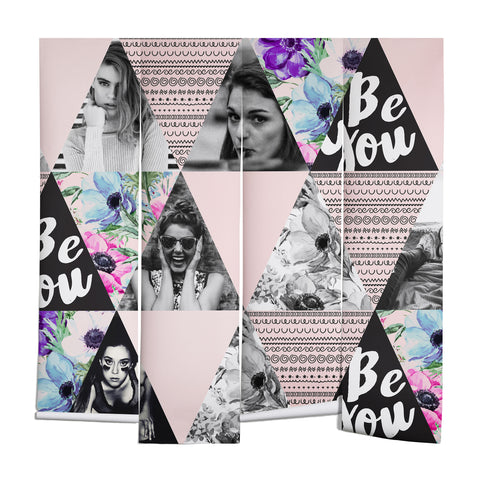 Marta Barragan Camarasa Be you triangles Wall Mural