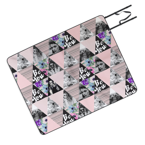 Marta Barragan Camarasa Be you triangles Picnic Blanket