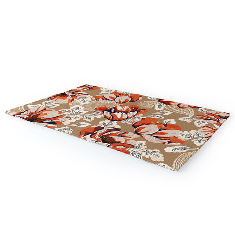 Marta Barragan Camarasa Big flowers in the paisleys 22 Area Rug