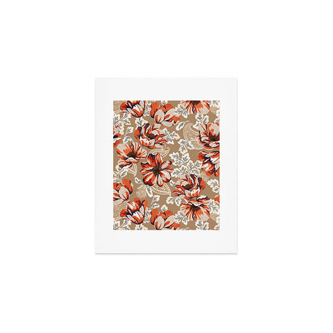 Marta Barragan Camarasa Big flowers in the paisleys 22 Art Print