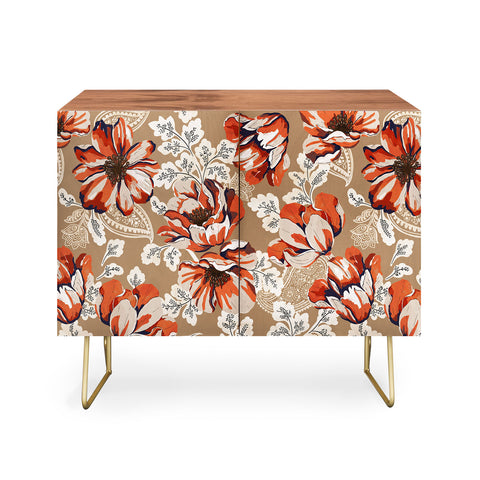 Marta Barragan Camarasa Big flowers in the paisleys 22 Credenza