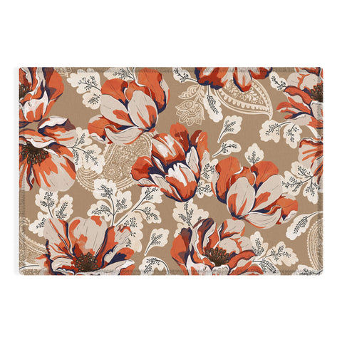 Marta Barragan Camarasa Big flowers in the paisleys 22 Outdoor Rug