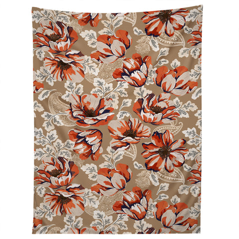 Marta Barragan Camarasa Big flowers in the paisleys 22 Tapestry