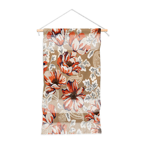 Marta Barragan Camarasa Big flowers in the paisleys 22 Wall Hanging Portrait