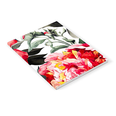Marta Barragan Camarasa Big red watercolor flowers Notebook