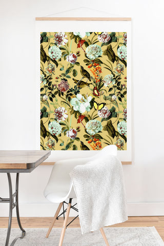 Marta Barragan Camarasa Birds in floral bouquets Art Print And Hanger