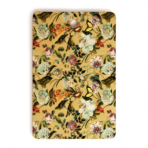 Marta Barragan Camarasa Birds in floral bouquets Cutting Board Rectangle