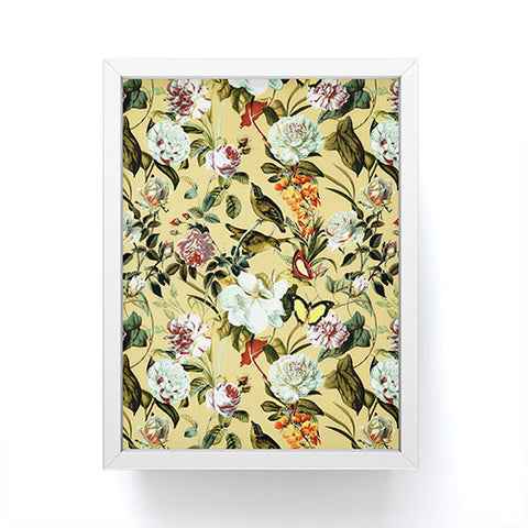 Marta Barragan Camarasa Birds in floral bouquets Framed Mini Art Print