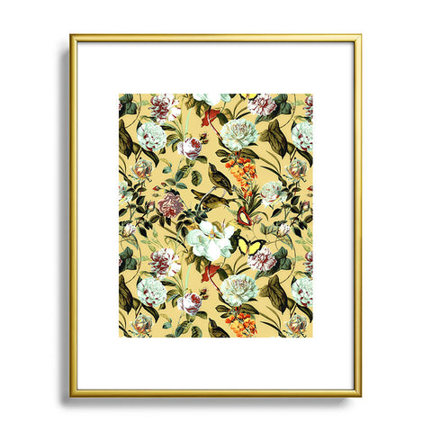 Marta Barragan Camarasa Birds in floral bouquets Metal Framed Art Print