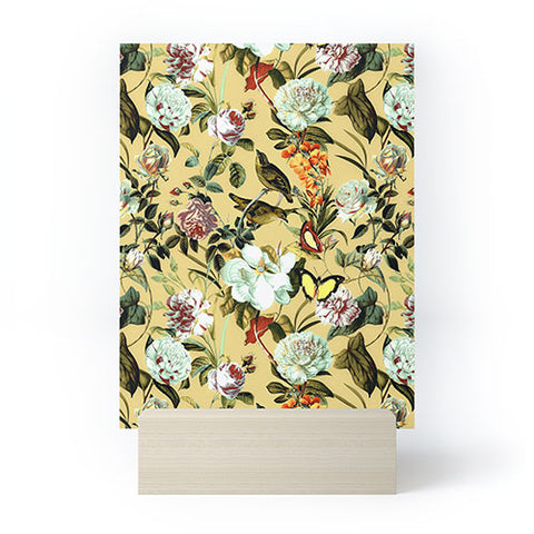 Marta Barragan Camarasa Birds in floral bouquets Mini Art Print