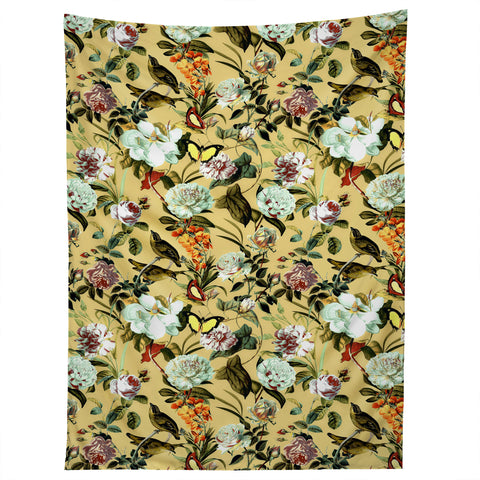Marta Barragan Camarasa Birds in floral bouquets Tapestry