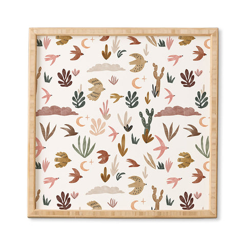 Marta Barragan Camarasa Birds in the desert Framed Wall Art