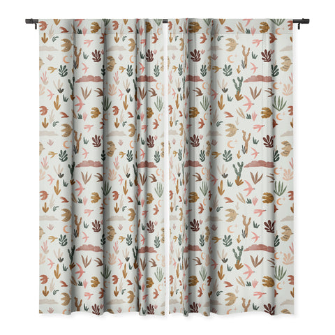 Marta Barragan Camarasa Birds in the desert Blackout Window Curtain