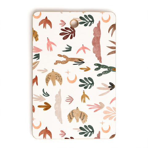 Marta Barragan Camarasa Birds in the desert Cutting Board Rectangle