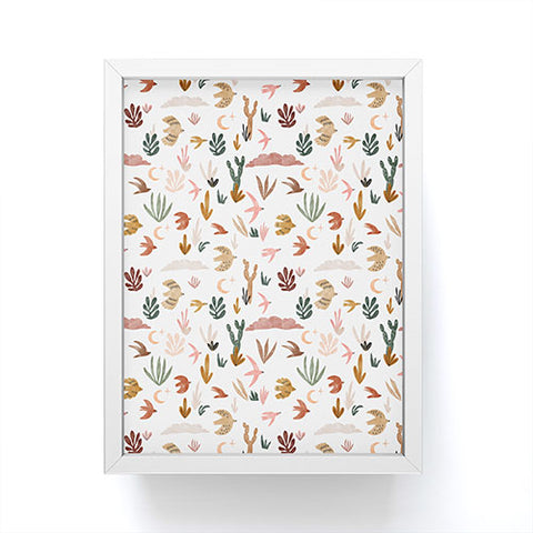 Marta Barragan Camarasa Birds in the desert Framed Mini Art Print
