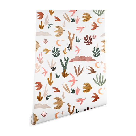 Marta Barragan Camarasa Birds in the desert Wallpaper