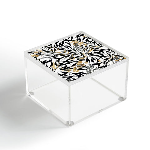 Marta Barragan Camarasa Black and gold nature Acrylic Box