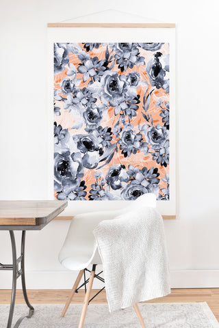 Marta Barragan Camarasa Black and white floral Art Print And Hanger