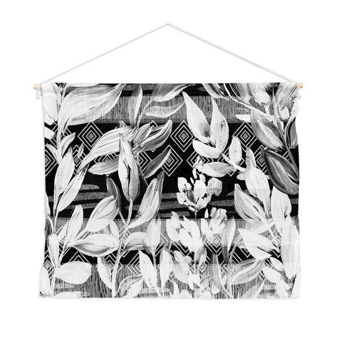 Marta Barragan Camarasa Black and white plants with geometric Wall Hanging Landscape