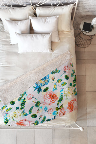 Marta Barragan Camarasa Blooming in spring Fleece Throw Blanket