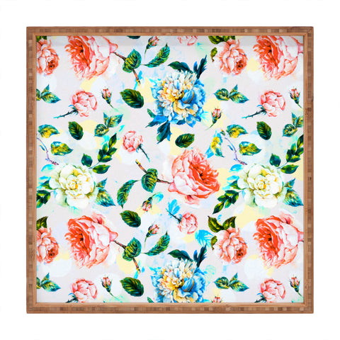 Marta Barragan Camarasa Blooming in spring Square Tray