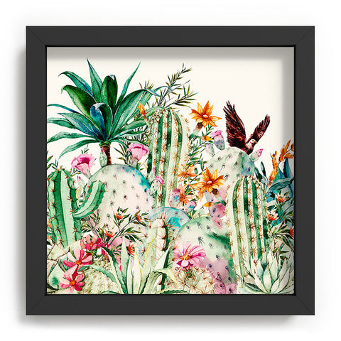 Marta Barragan Camarasa Blooming in the cactus Recessed Framing Square